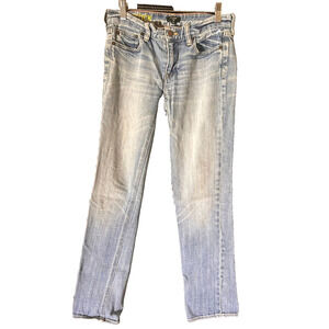 Women's J Crew Skinny Jeans, Stretch, Light Wash, Low Rise, Matchstick, Size 26S